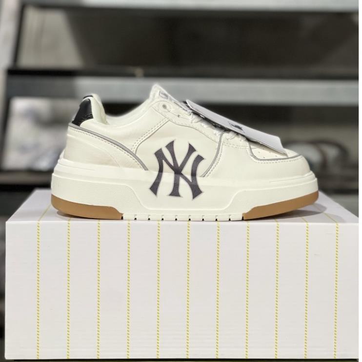 MLB Liner Chunky, Giày Thể Thao MLB Tăng Chiều Cao Hot trend 2022 MLB Xám NY Đen Đế Nâu Bản Cao Cấp