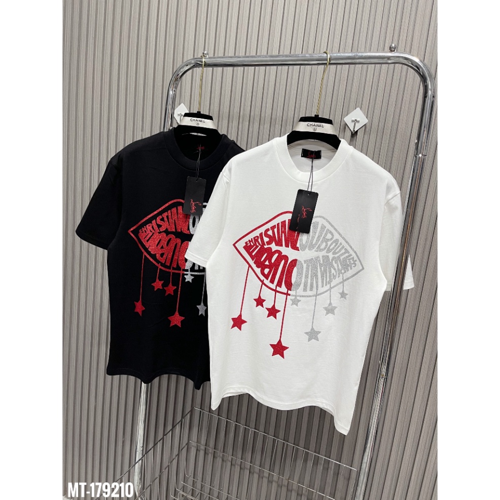 ABC66 Áo Phông Nam Nữ In Hình Đôi Môi Kim Tuyến. Áo Thun Nam Unisex Form Rộng 2023 XYZ88