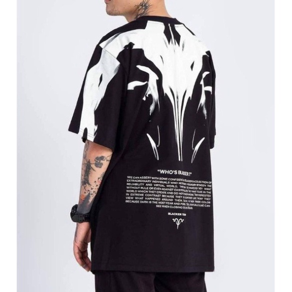 ABC66 Áo Thun  WHO BLACK. Áo Phông Nam Nữ who black Unisex chất liệu cotton hotrend 2023. XYZ88