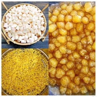 Cùi Bưởi sấy khô khử đắng 100g dùng được 10kg chè Bưởi thành phẩm  GVB.