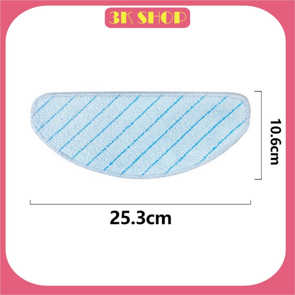 Khăn lau rung giặt nhiều lần cho robot HÚT Bụi Ecovacs Deebot T8 - T9 Aivi, Max, Power, Aivi - Ozmo T8 - Ozmo T9