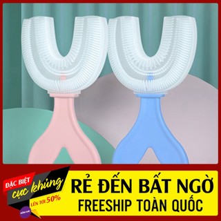 Bàn chải đánh răng silicon chữ u cho bé 2-6 tuổi