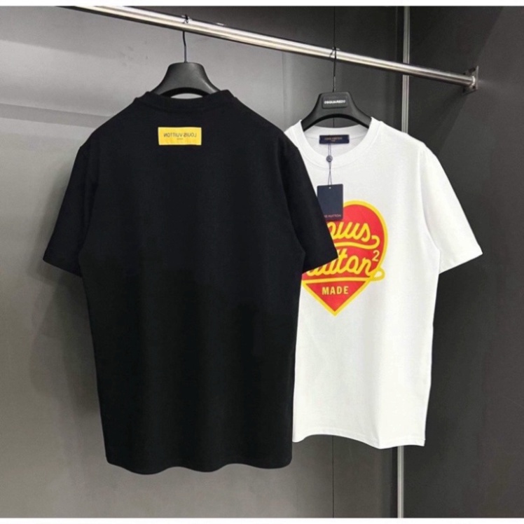 ABC66 Áo thun nam nữ Louis Vuitton trái tim cổ tròn. Áo Phông LV Trái Tim Siêu Hot Thiết kế đẹp mắt trẻ trung năng động.