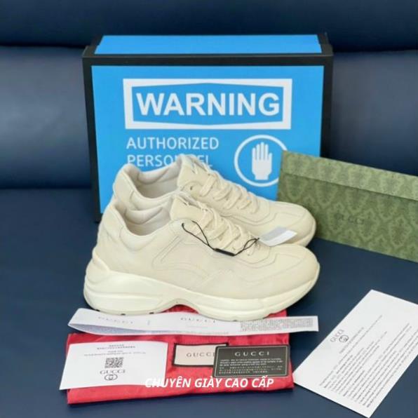 Giày gucci Rhyton, Giày thể thao GC gạch ngang, NY, Môi, Trơn đế bản cao cấp Full Box Bill, túi xách phụ kiện
