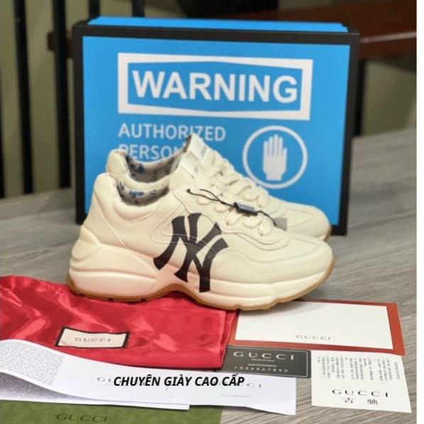 Giày gucci Rhyton, Giày thể thao GC gạch ngang, NY, Môi, Trơn đế bản cao cấp Full Box Bill, túi xách phụ kiện