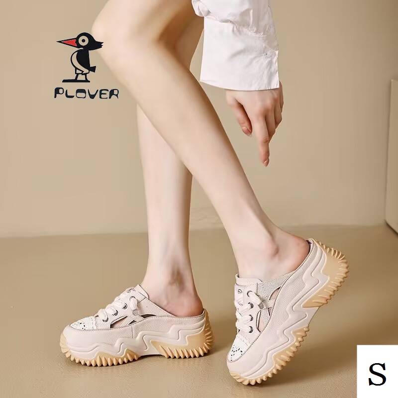 Dép Sandal Đế Dày Phối Lưới Thoáng Khí Đính Đá Thời Trang Mùa Hè Mới Cho Nữ