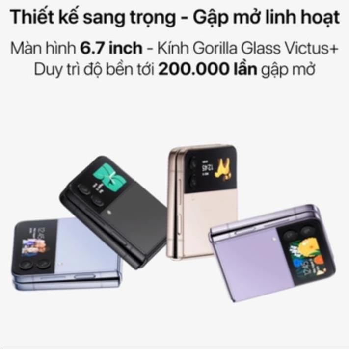 Điện thoại Samsung Z Flip4 bộ nhớ 256GB - Chính hãng giá rẻ Full Màu - Bảo hành 1 đổi 1 trong 12 tháng HIT