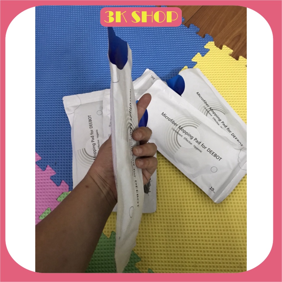 Túi 10 Khăn LAU rung ướt diệt Khuẩn Ecovacs chính hãng T8 Aivi – T8 Power - T9 Aivi – T9 –T9 Max – T8Aivi Plus –T9 Aivi