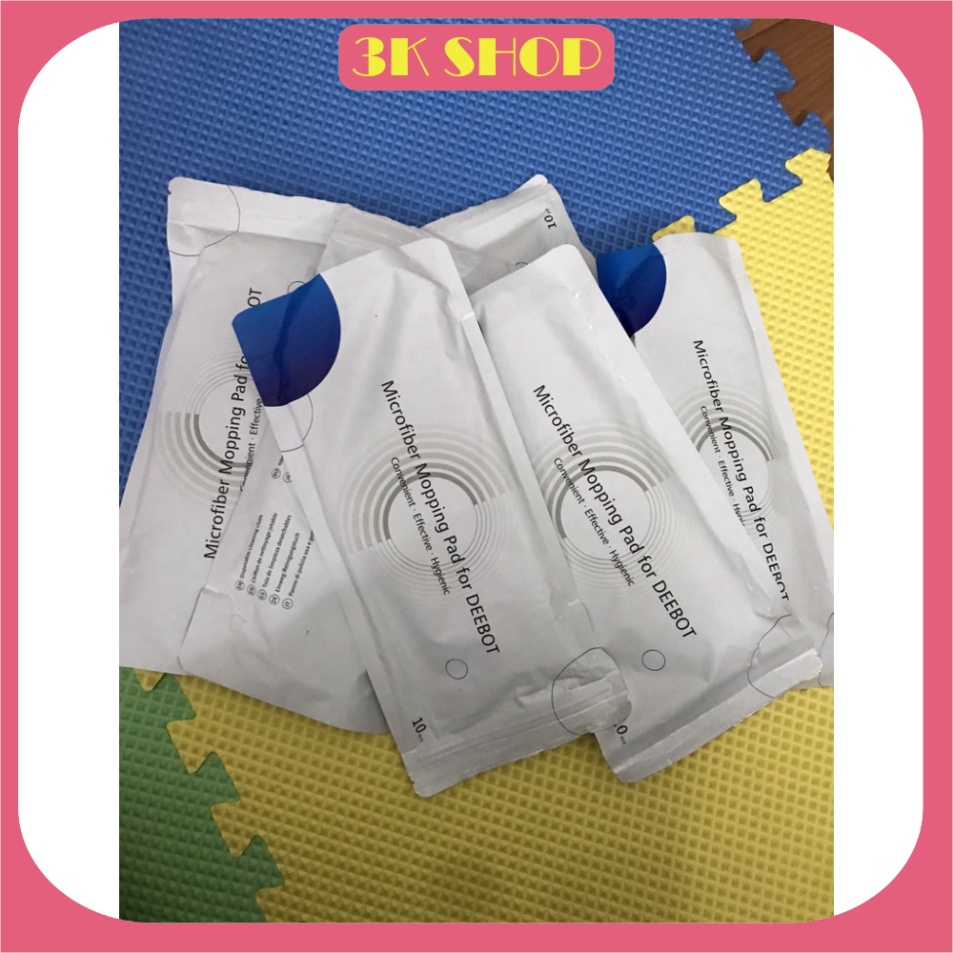 Túi 10 Khăn LAU rung ướt diệt Khuẩn Ecovacs chính hãng T8 Aivi – T8 Power - T9 Aivi – T9 –T9 Max – T8Aivi Plus –T9 Aivi