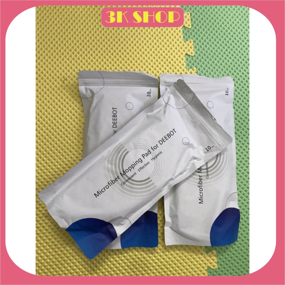 Túi 10 Khăn LAU rung ướt diệt Khuẩn Ecovacs chính hãng T8 Aivi – T8 Power - T9 Aivi – T9 –T9 Max – T8Aivi Plus –T9 Aivi