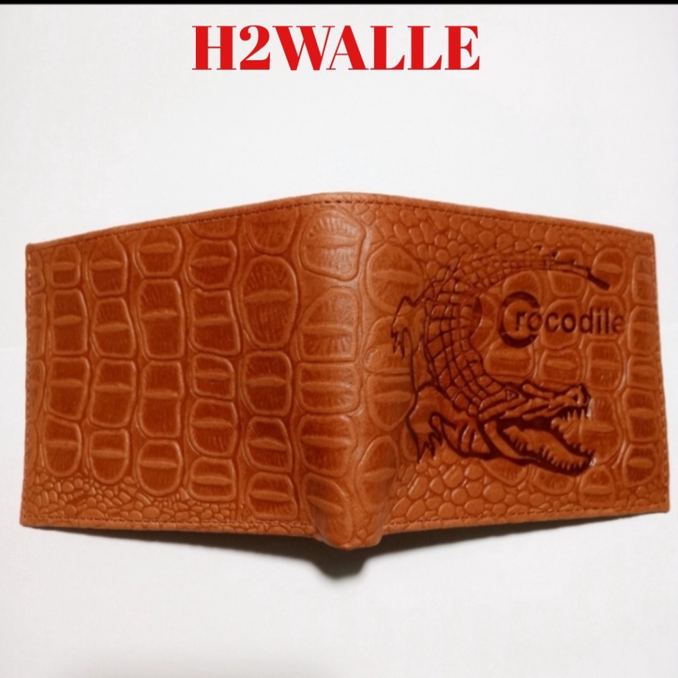 Ví nam da bò thật dập vân cá sấu cao cấp bảo hành 12 tháng kèm hộp đựng sang trọng đẳng cấp - Kan shop