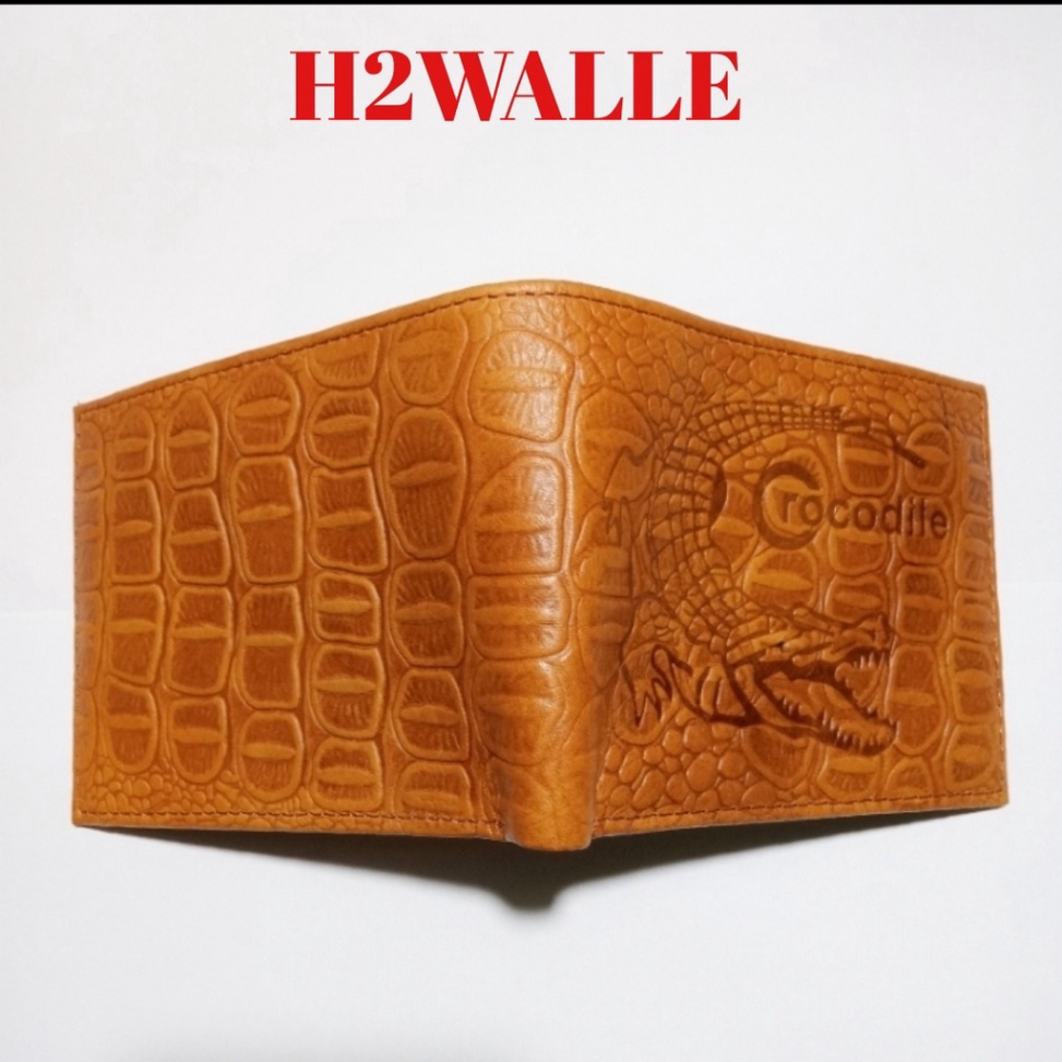 Ví nam da bò thật dập vân cá sấu cao cấp bảo hành 12 tháng kèm hộp đựng sang trọng đẳng cấp - Kan shop