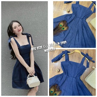 Đầm Jean 2 Dây Big Size (55kg đến 100kg) MS03.02