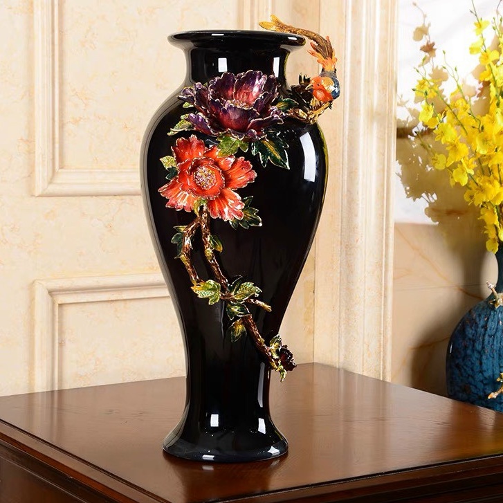 Lọ hoa,Bình trang trí cắm bông cao cấp-đính hoa nổi,sang chảnh,độc lạ,decor trang trí nhà cửa,quà tặng đẹp,rẻ
