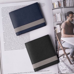 Ví Nam Da Thật Saffiano Cosmos Cao Cấp Chống Nước, Bóp Nam Dáng Đứng Cầm Tay Mini Nhỏ Gọn - Kan shop