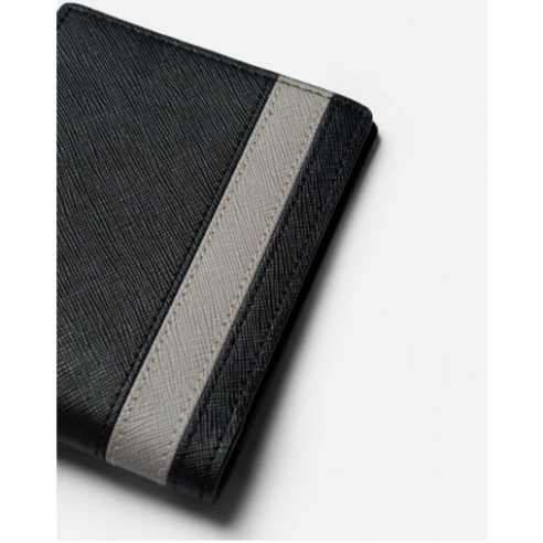 Ví Nam Da Thật Saffiano Cosmos Cao Cấp Chống Nước, Bóp Nam Dáng Đứng Cầm Tay Mini Nhỏ Gọn - Kan shop