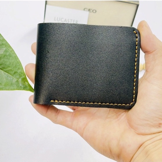 Ví nam da thật. Ví nam mini phong cách hiện đại trẻ trung nhỏ gọn thời trang Store công sở lion - Ka