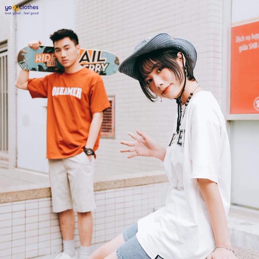 Áo thun Unisex nam nữ form rộng tay lỡ in chữ DREAMER đủ size TSU6002