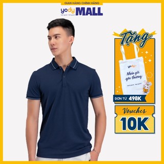 Áo phông polo nam bo kẻ YODY cổ bẻ dáng suôn năng động thấm hút tốt APM3791