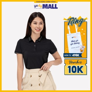 Áo thun polo phối bo nữ YODY có cổ dáng suôn chất vải thông thoáng thấm hút tốt APN3890