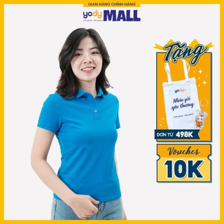 Áo thun polo nữ YODY ngắn tay cổ bẻ trẻ trung chất vải bền mát co dãn tốt APN5388