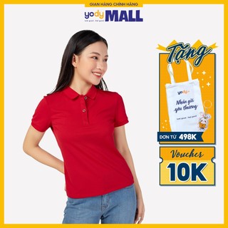 [CHỈ 199K] Áo thun polo nữ YODY cổ trơn độc đáo thoáng khí bền màu chính hãng APN4388