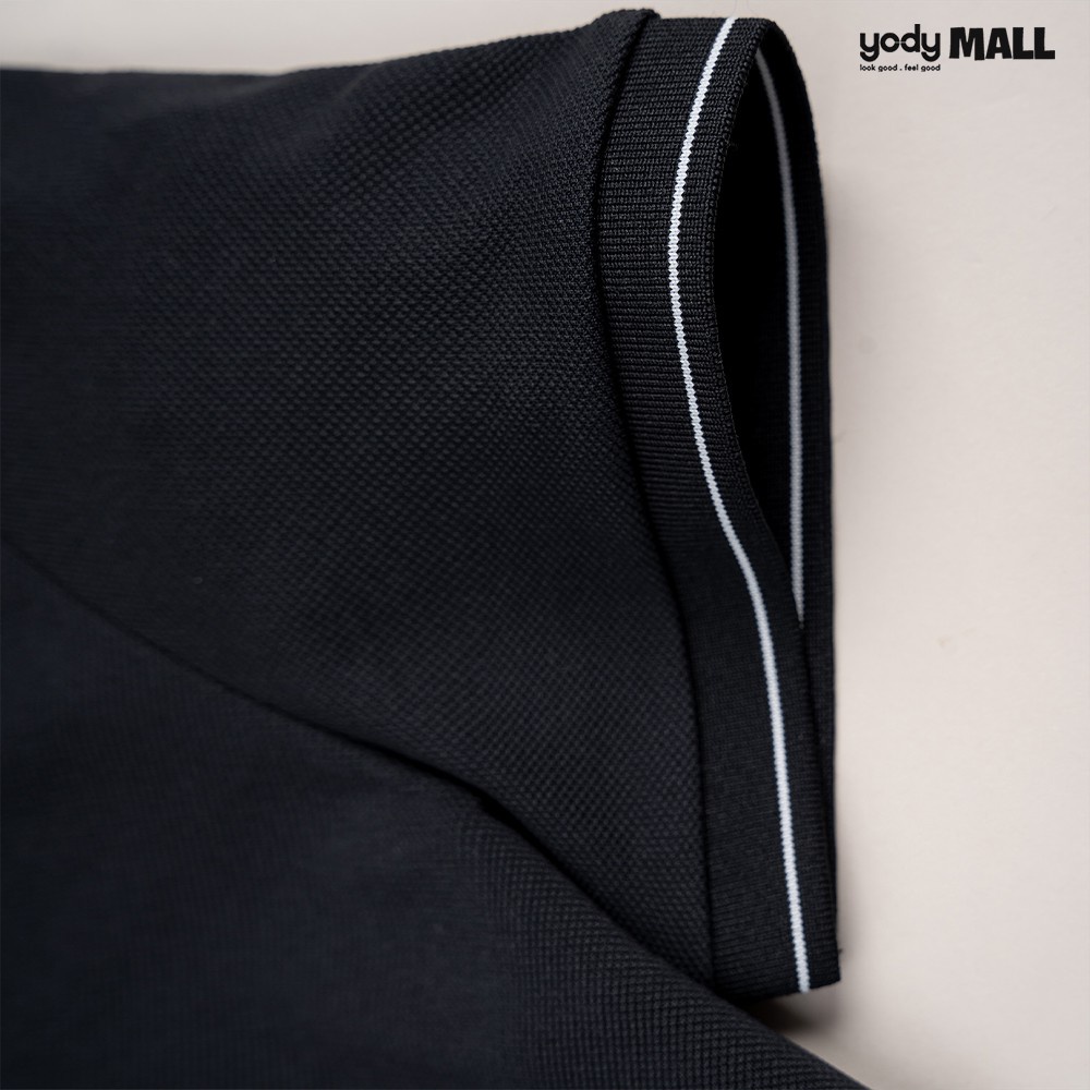 Áo thun polo phối bo nữ YODY có cổ dáng suôn chất vải thông thoáng thấm hút tốt APN3890
