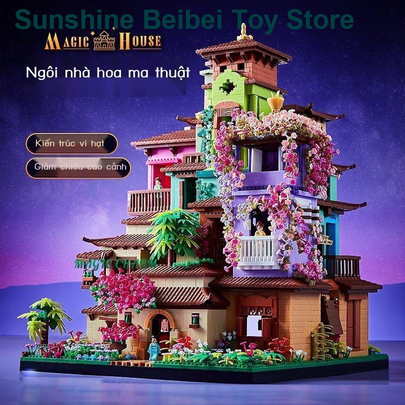 🔥 Có hàng tồn kho 🌟Luxury Magic Flower House tương thích ghép đồ chơi khối cho người lớn món quà sinh nhật khó kh