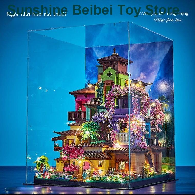 🔥 Có hàng tồn kho 🌟Luxury Magic Flower House tương thích ghép đồ chơi khối cho người lớn món quà sinh nhật khó kh