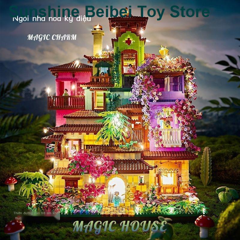🔥 Có hàng tồn kho 🌟Luxury Magic Flower House tương thích ghép đồ chơi khối cho người lớn món quà sinh nhật khó kh