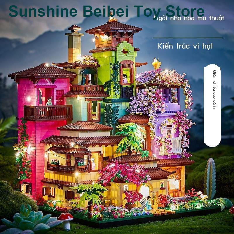 🔥 Có hàng tồn kho 🌟Luxury Magic Flower House tương thích ghép đồ chơi khối cho người lớn món quà sinh nhật khó kh