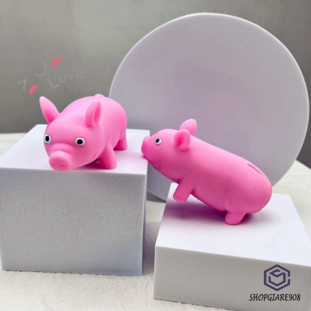 Heo Hồng nối dài Bóp Mềm ⚡ HOT TREND ⚡ Squishy Mochi Lợn Hồng Cute, công cụ giải trí thư giãn cute tiêu tan Căng Thẳng
