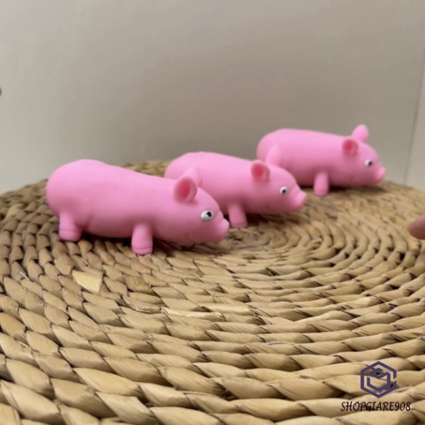 Heo Hồng nối dài Bóp Mềm ⚡ HOT TREND ⚡ Squishy Mochi Lợn Hồng Cute, công cụ giải trí thư giãn cute tiêu tan Căng Thẳng