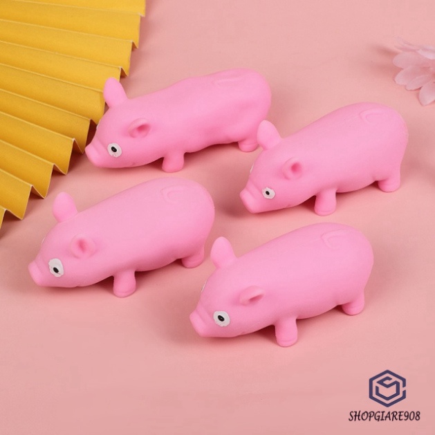Heo Hồng nối dài Bóp Mềm ⚡ HOT TREND ⚡ Squishy Mochi Lợn Hồng Cute, công cụ giải trí thư giãn cute tiêu tan Căng Thẳng
