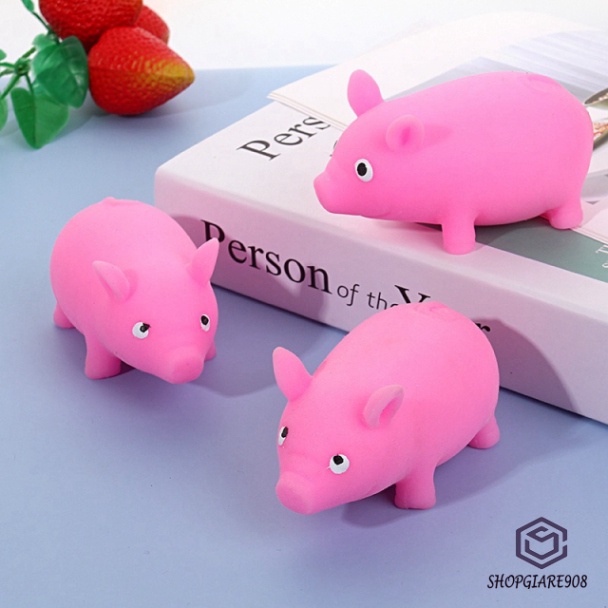 Heo Hồng nối dài Bóp Mềm ⚡ HOT TREND ⚡ Squishy Mochi Lợn Hồng Cute, công cụ giải trí thư giãn cute tiêu tan Căng Thẳng