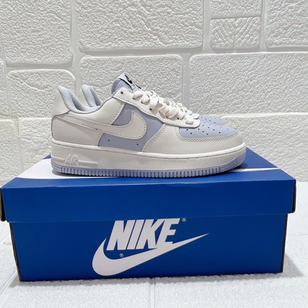 Giày Sneaker Af1 khoai môn Cream White, Giày Thể Thao Air force 1 Nam Nữ Màu Khoai môn-Tím nhạt Bản Cao Cấp