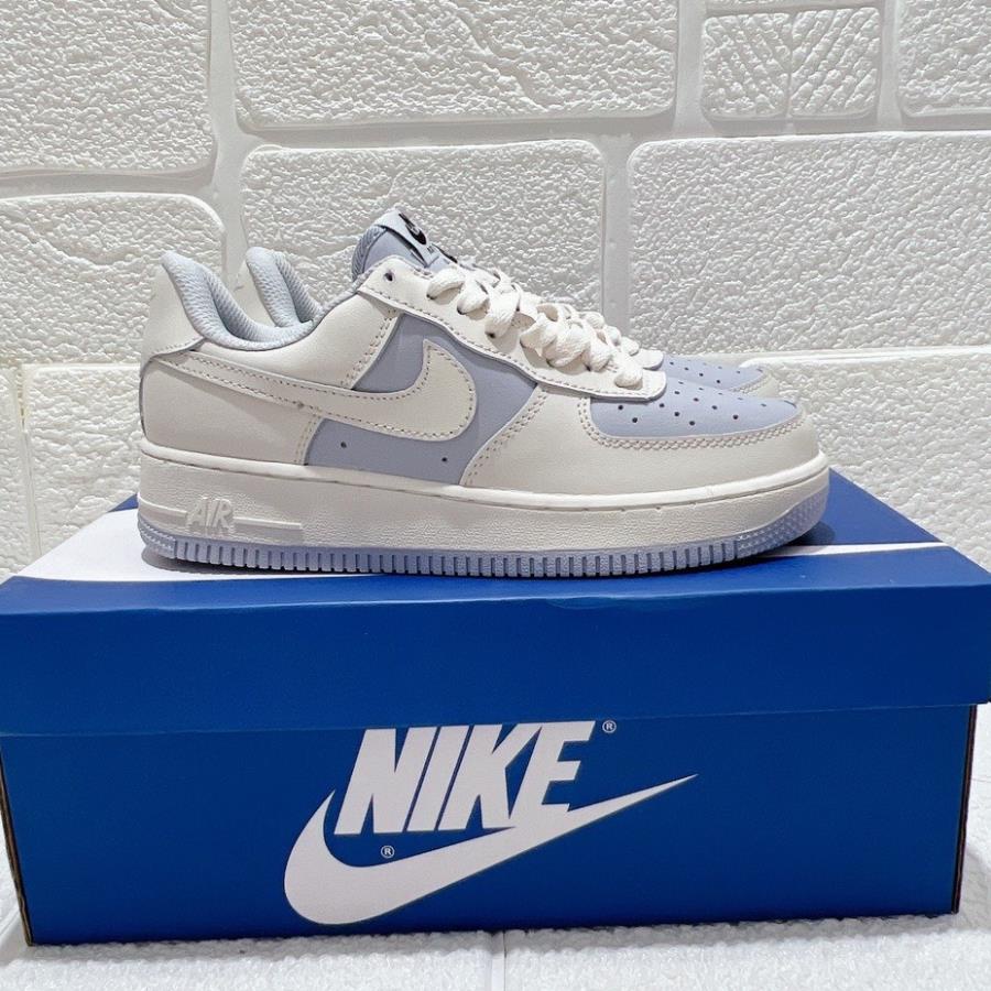 Giày Sneaker Af1 khoai môn Cream White, Giày Thể Thao Air force 1 Nam Nữ Màu Khoai môn-Tím nhạt Bản Cao Cấp