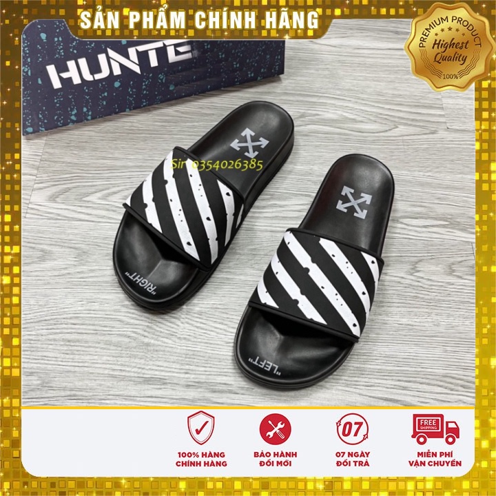 Dép Nam Nữ Quai Ngang OFF WHITE Phong Cách FREE SIZE - Dép Nam Nữ Hot Trend