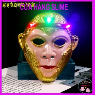 Mặt nạ Tôn Ngộ Không - Trư Bát Giới có nhạc có đèn chiếu sáng hóa thân Trung thu , Halloween cho bé