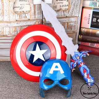 Bộ Khiên + Mặt Nạ Captain America Đội trưởng Mỹ cỡ lớn