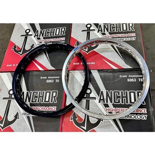 Niềng anchor cao cấp. 2 màu sáng bóng óng ánh. đen / bạc. bản 1.4-1.6. 17in.