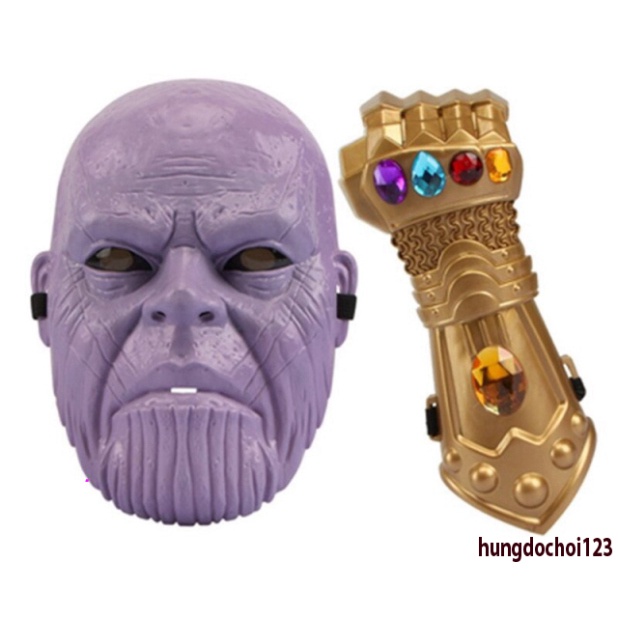 Mặt Nạ vào vai anh hùng Thanos Infinity Gauntlet Iron Man đèn led