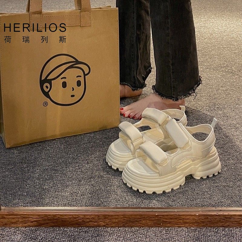 Sandal Đi Biển Quai Dán Đế Dày Phong Cách Thời Trang Roman Mới 2023 Dành Cho Nữ