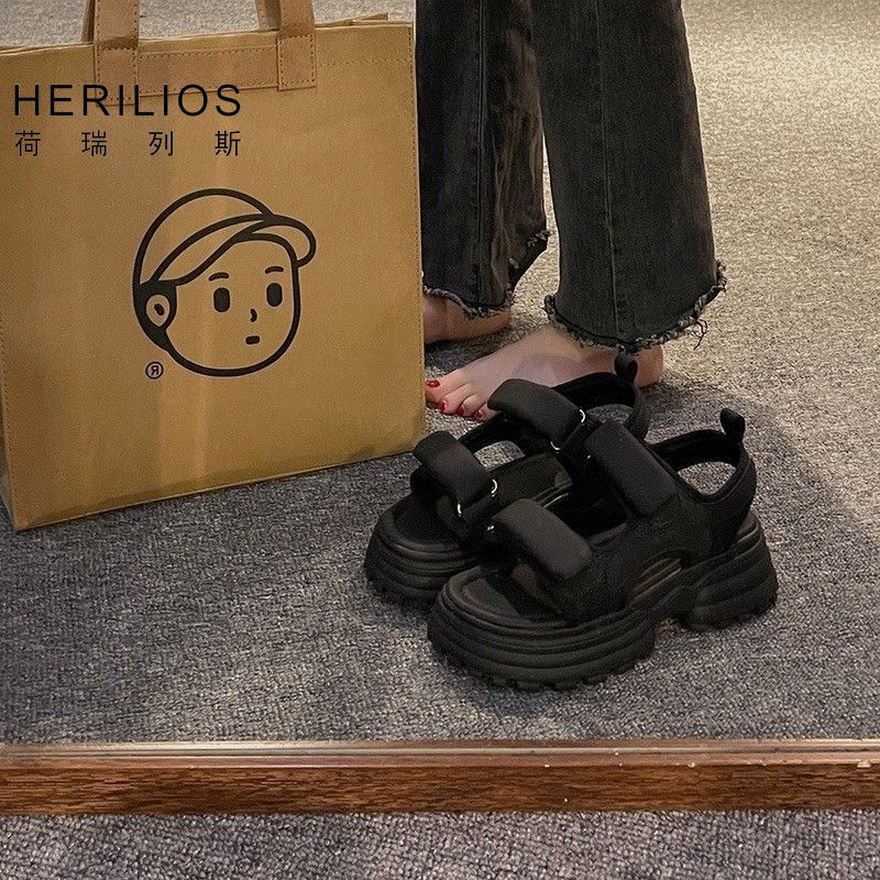 Sandal Đi Biển Quai Dán Đế Dày Phong Cách Thời Trang Roman Mới 2023 Dành Cho Nữ