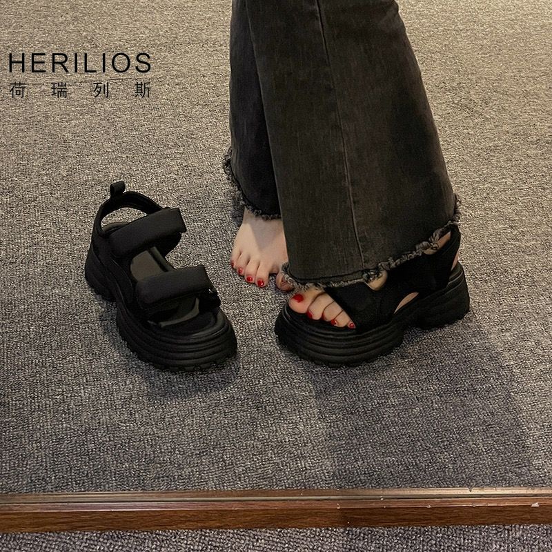 Sandal Đi Biển Quai Dán Đế Dày Phong Cách Thời Trang Roman Mới 2023 Dành Cho Nữ