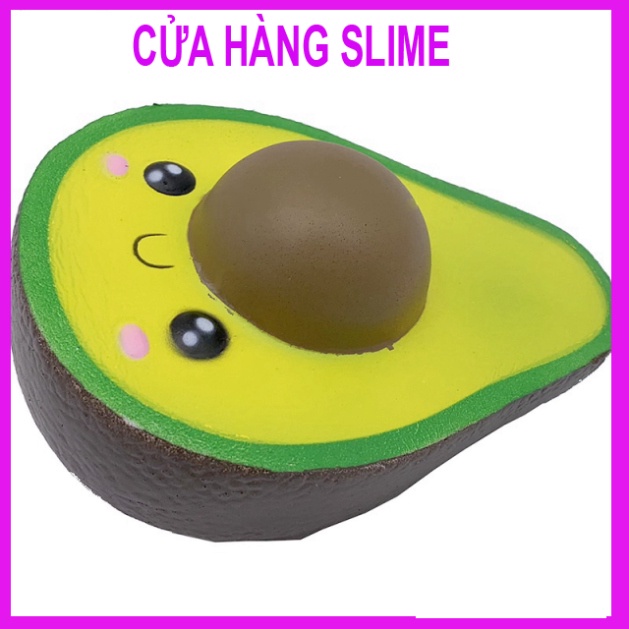 Squishy Lớn JUMBO Hình nửa quả bơ công cụ giải trí Xốp Giảm Stress Hình mềm mại đáng yêu co dãn và đàn hồi Cho Bé