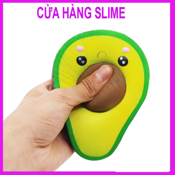 Squishy Lớn JUMBO Hình nửa quả bơ công cụ giải trí Xốp Giảm Stress Hình mềm mại đáng yêu co dãn và đàn hồi Cho Bé