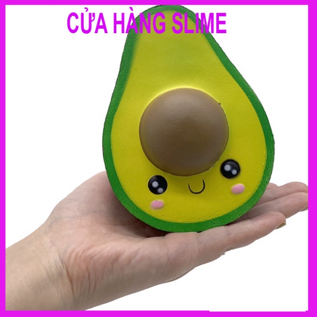 Squishy Lớn JUMBO Hình nửa quả bơ công cụ giải trí Xốp Giảm Stress Hình mềm mại đáng yêu co dãn và đàn hồi Cho Bé