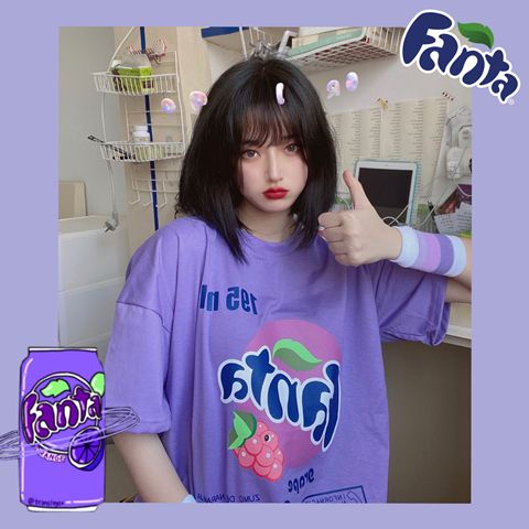 Jiashucheng Áo Thun Nữ Tay Ngắn Dáng Rộng Phong Cách Hàn Quốc