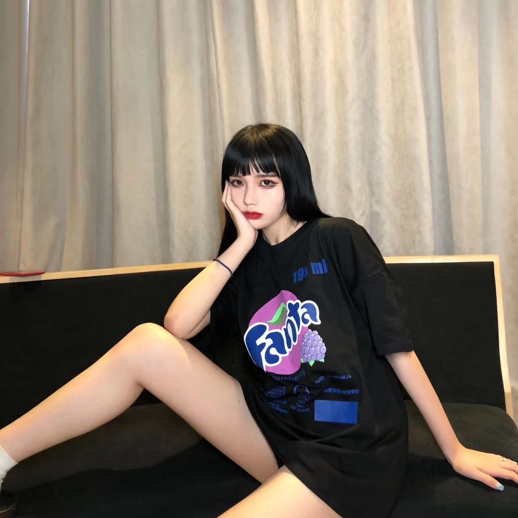 Jiashucheng Áo Thun Nữ Tay Ngắn Dáng Rộng Phong Cách Hàn Quốc